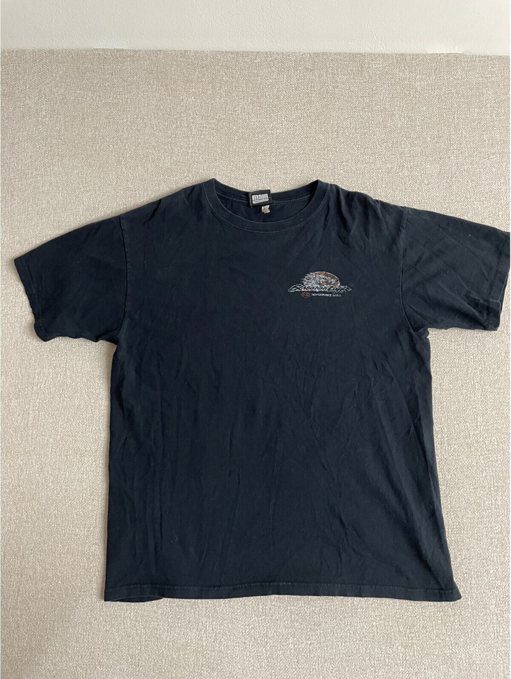 Harley Davidson Screamin Eagle Performance Parts T-Shirt Black Mens Large Y2K